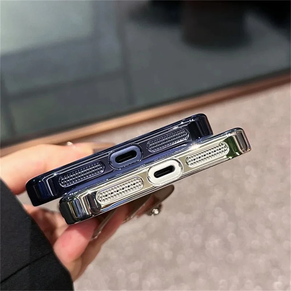 Magnetic Glitter Clear Phone Case For Iphone Pro Max Plus_voghion.com