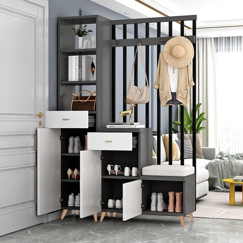 Entrance Shoe Rack With Partition: The Real Solution for Cluttered ...