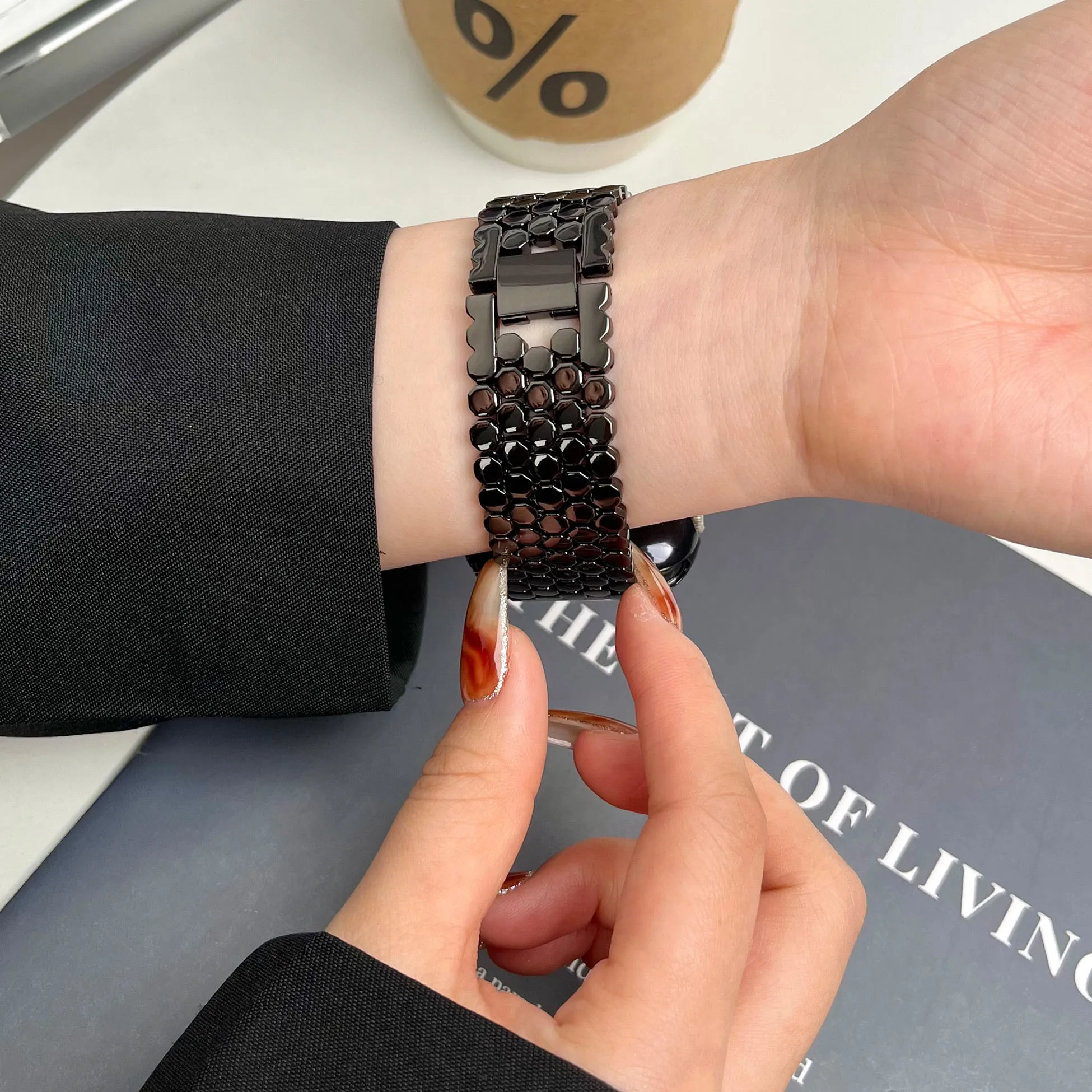 Premium 22mm Stainless Steel Metal Bracelet Strap
