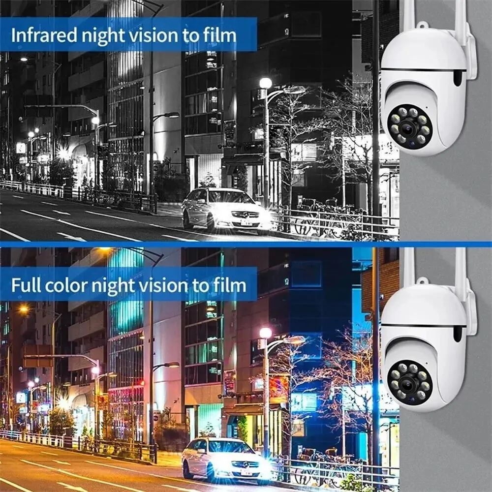 야외 무선 보안 감시 카메라, 와이파이 IP 카메라, AI 인간 추적, 양방향 오디오, 야간 컬러 캠, 2MP, 3MP
