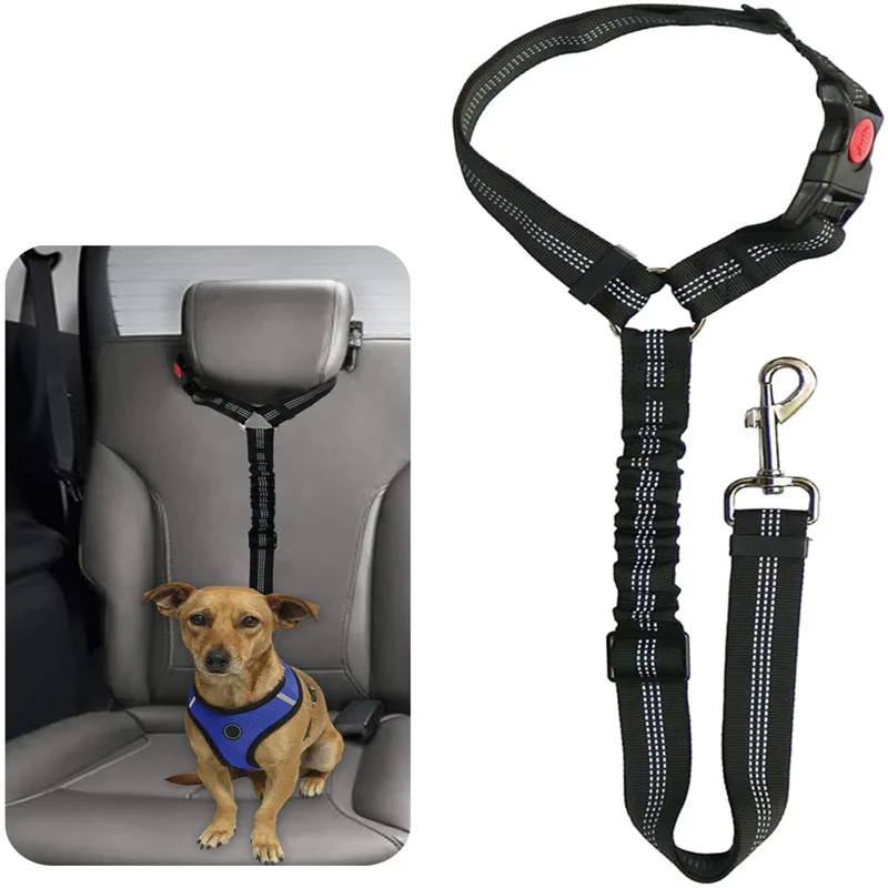Antishock Two-in-one Pet Car Safety Seat Belt