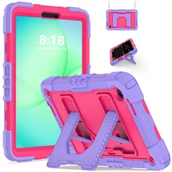 Rugged Armor Heavy Duty Shockproof Tablet Case with Stand, 8.7 - Tab A11 8.7inch (Purple - Hotpink)