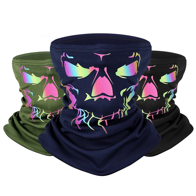 WEST BIKING Outdoor Cycling Scarf Winter Warm Reflective Half Face Mask Windproof Sports Headwear Men Women Skiing Neck Cover