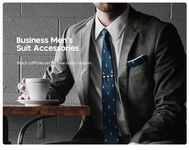 Set 8 Fermacravatte In Rame - Clip Eleganti Per Uomo Con Scatola Regalo - Foto 11