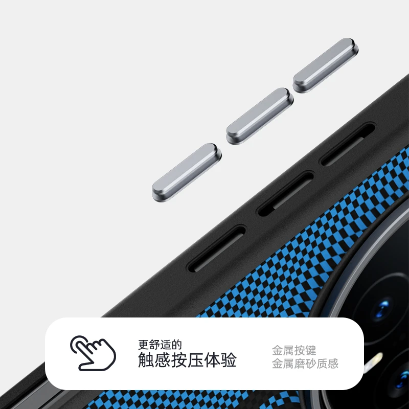 Enhanced Magnetic Grid Striped Slim Case with Magsafe Charging Support