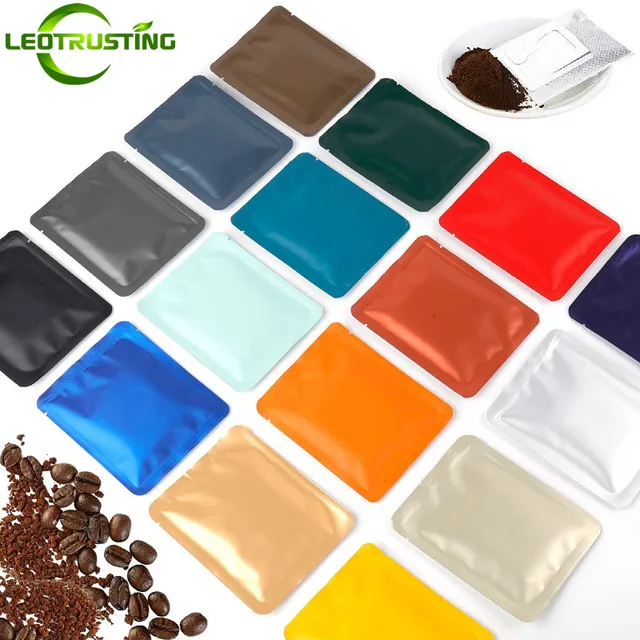 100PCS 6g~10g Open Top Aluminum Foil Coffee Bags Herbal Fruit Butter Tea Powder Sugar Salt Shampoo Trail Heat Sealing Pouches