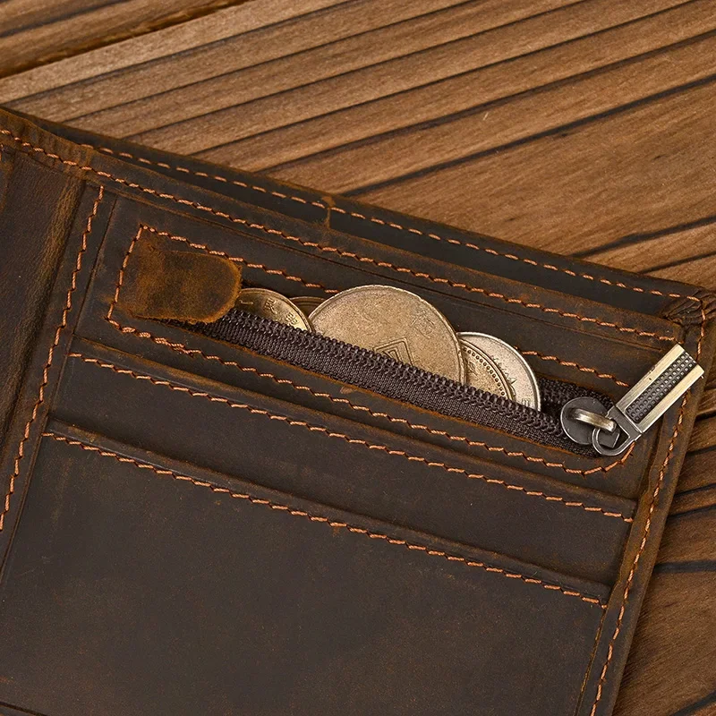 Luxury Leather Bifold Wallet for Men