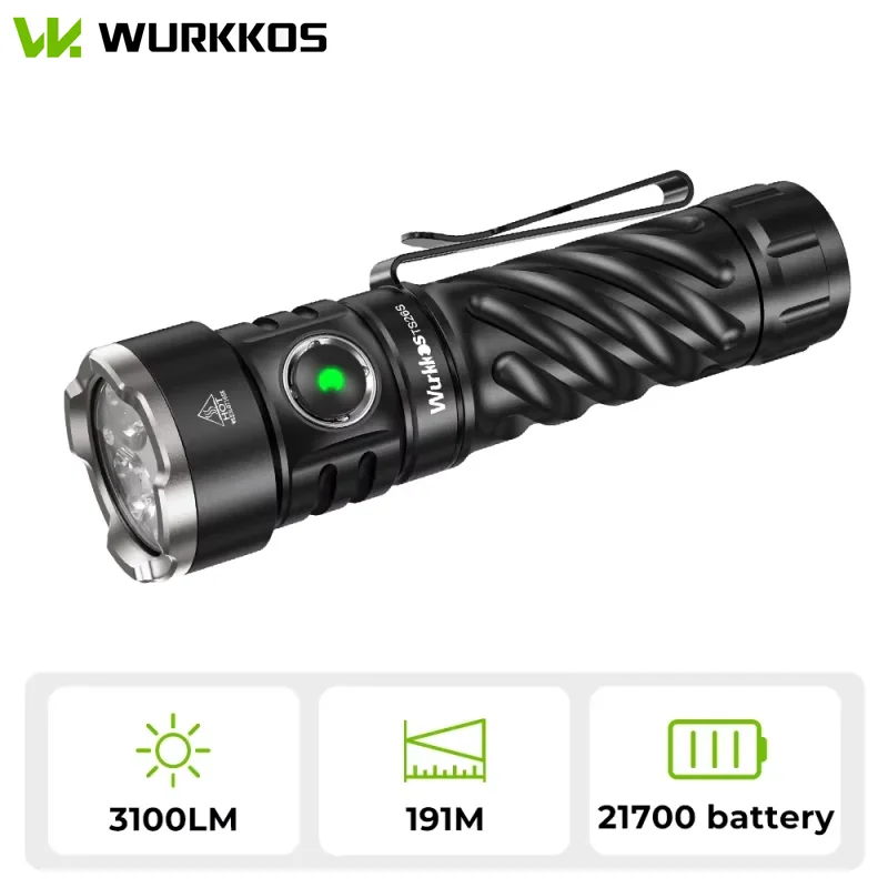 Wurkkos TS27 多機能懐中電灯 双方向照明設計 高輝度LED