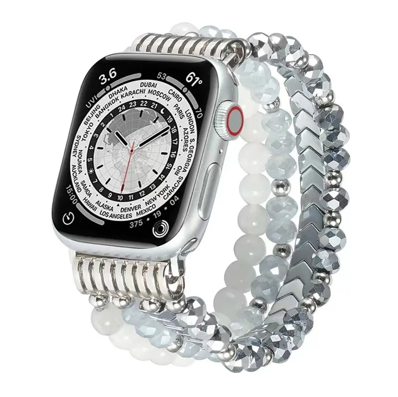 ตัวเลือกสินค้า Beaded Elastic Band for Apple Watch - Elegant & Comfortable Fit