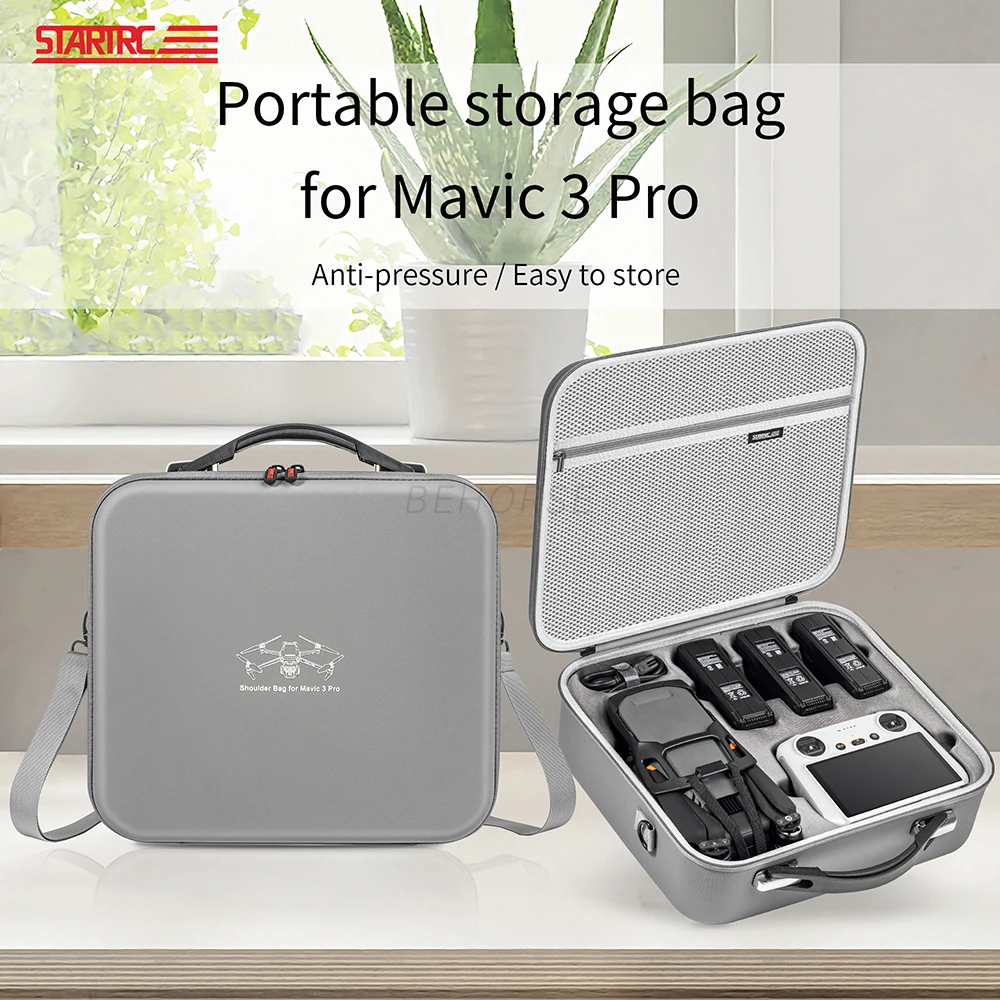 Storage Bag For DJI Mavic 3 Pro Portable Shoulder Bag All In One Carrying Case For DJI RC/ RC PRO Remote Control Accessories drone accessories drone storage bag dji case drone case
