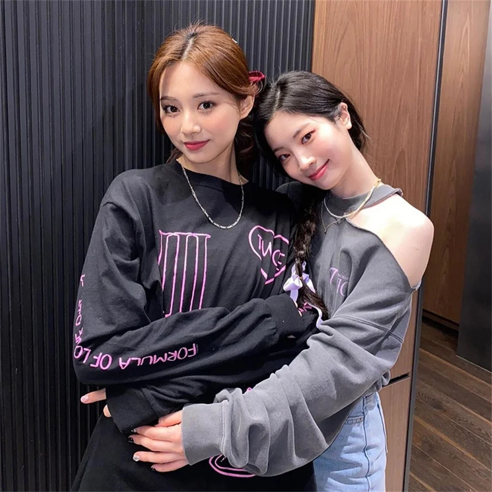 Twice Tracksuit Sets for Women, Sportsuits, Sweatshirt and Pants, Sportsuits, Outfit for Twice Tour 4th, Cotton Hoodies