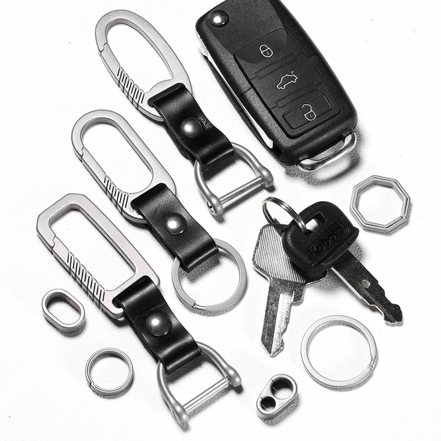 Real Titanium Key Chain Luxury Keychain Ultra Lightweight EDC Keyring Car  Buckle Custom Lettering Wedding Gift for Guest Jewelry