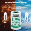 100PCS 100% New LS14250 R6 L14250 14250 1/2AA TL-5902 ER14250 3.6V Lithium Battery For CNC Machine Tools Touch Screen Gas Meter 4