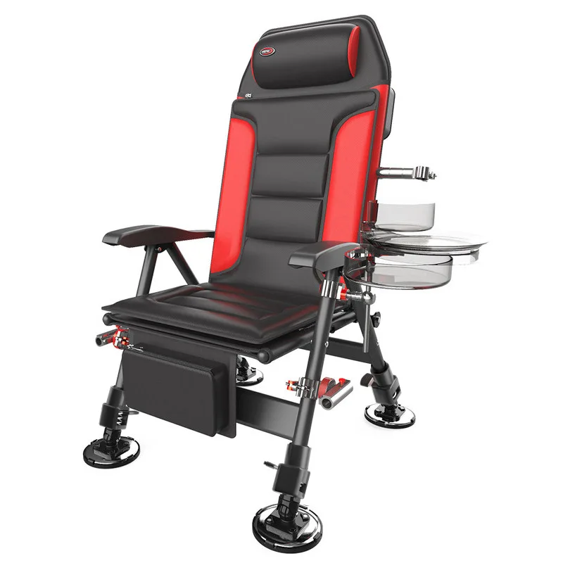Portable Camping Chair Multifunctional European-style Folding Deck Chair Outdoor Fishing Raft Fishing Chair Gear Supplies