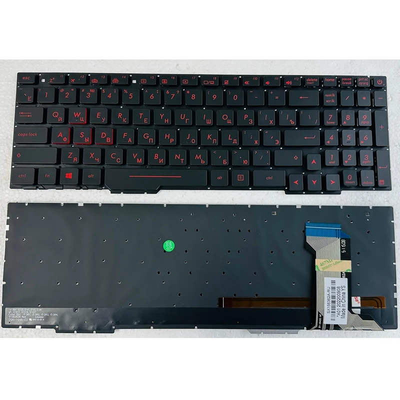 Teclado dos Eua sp ru para Asus Gl553 Gl553v Gl553vw Zx553vd Zx53v Zx73 Fx553vd Fx53vd Fx753vd Gl753ve Gl753vd - Imagem 6