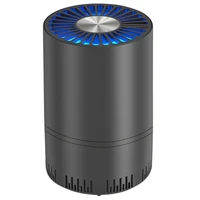 Air Purifier Home Auto Smoke Detector Hepa Filter Car Air Purifier USB Cable Low Noise With Night Light Desktop 1