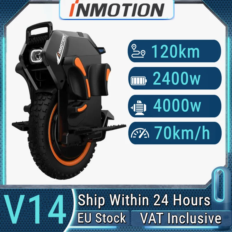 Eu Stock Inmotion Adventure V14 Monociclo Elettrico 134V 2400Wh Batteria Potenza Di Picco 9000W 70 Km/H Velocità Inmotion V14 Adventure Euc