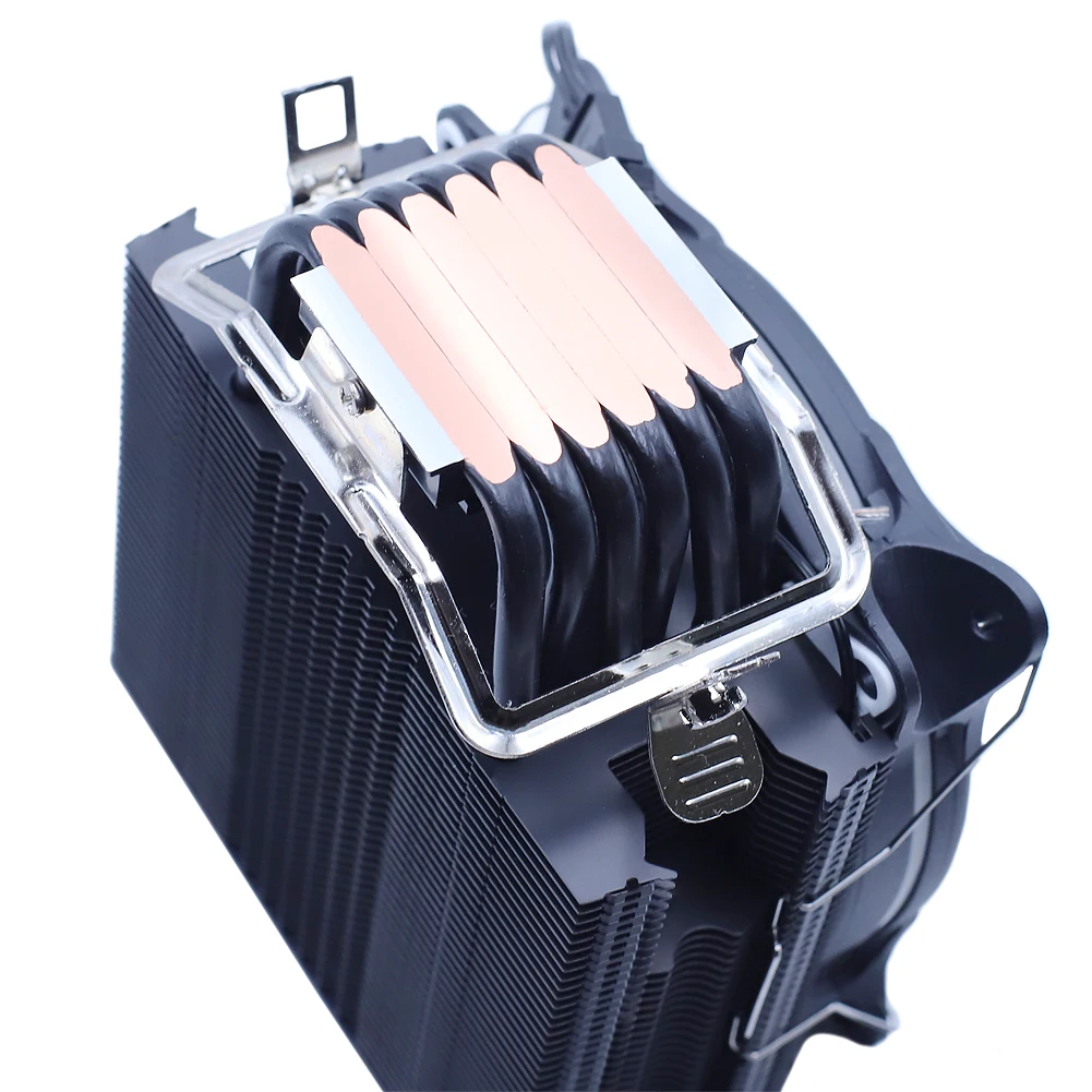 Cpu Cooler Radiador Ventilador Heatpipe Rgb Pwm 4pin Silencioso para Inte Lga 115x 1200 1366 2011 v3 X79 X99 Am4 Argb Ventilador 120 mm Ventiladores e resfriadores - Imagem 6