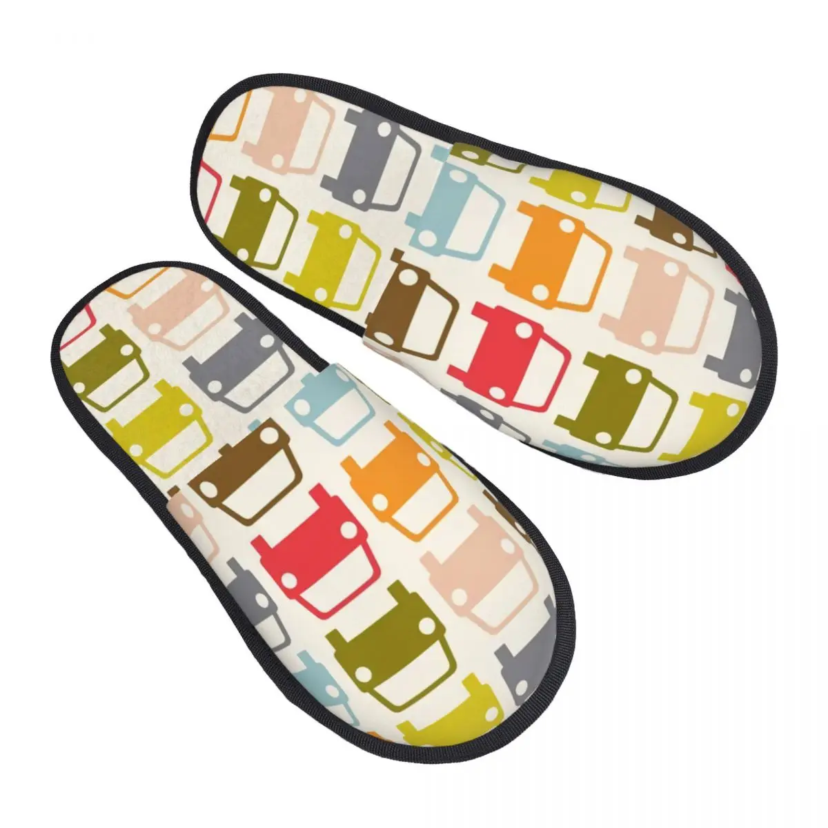 

Custom Car Park Pattern Colorful Memory Foam Slippers Women Soft Warm Orla Kiely House Slippers