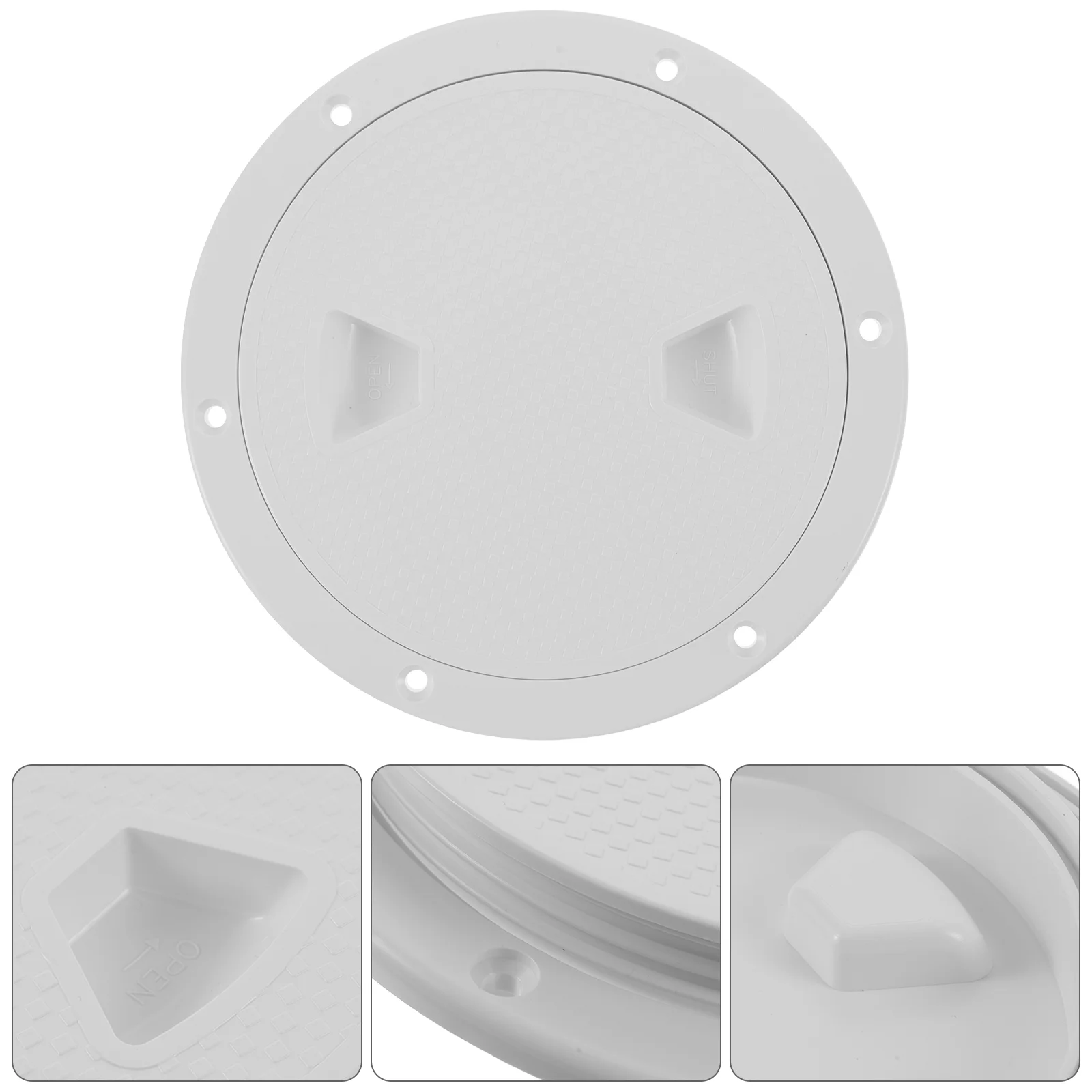 

Yacht Deck Cover Kayak Hatch Protector Abs Boat Round Checking Lid Work for Inspection Hole