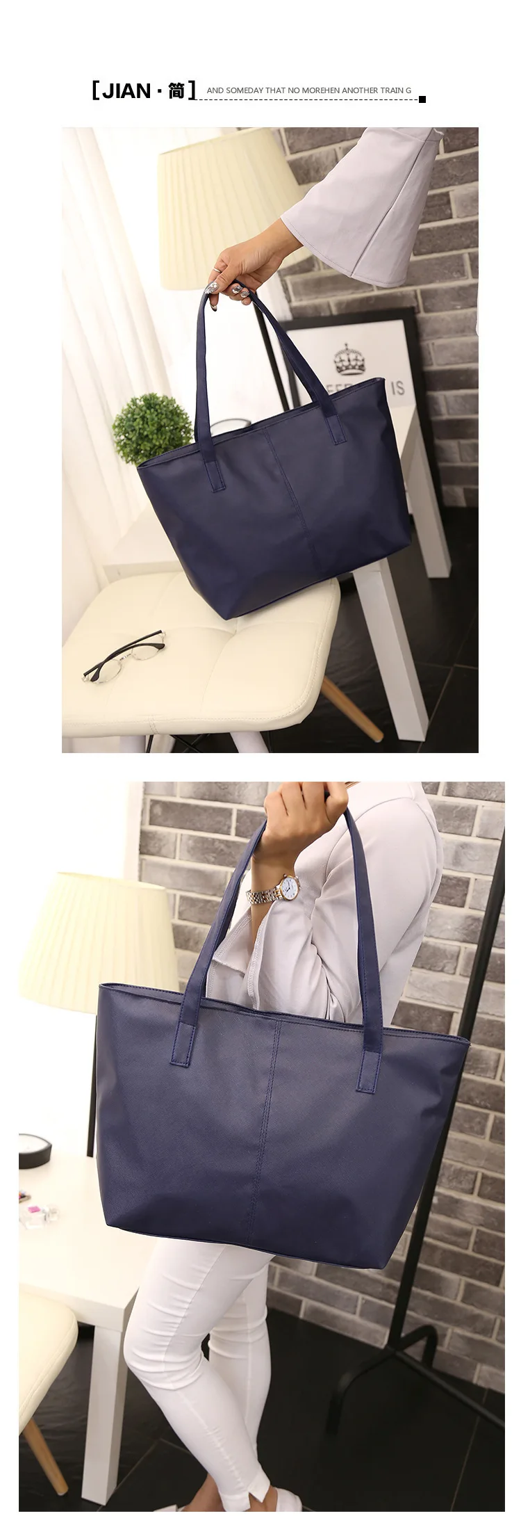 PU-Leder-Einkaufstasche für Frauen, Arbeit, Damen-Schultertaschen aus Leder, Geldbörsen, Schulranzen, Handtaschen mit Laptopfach – Detail 1