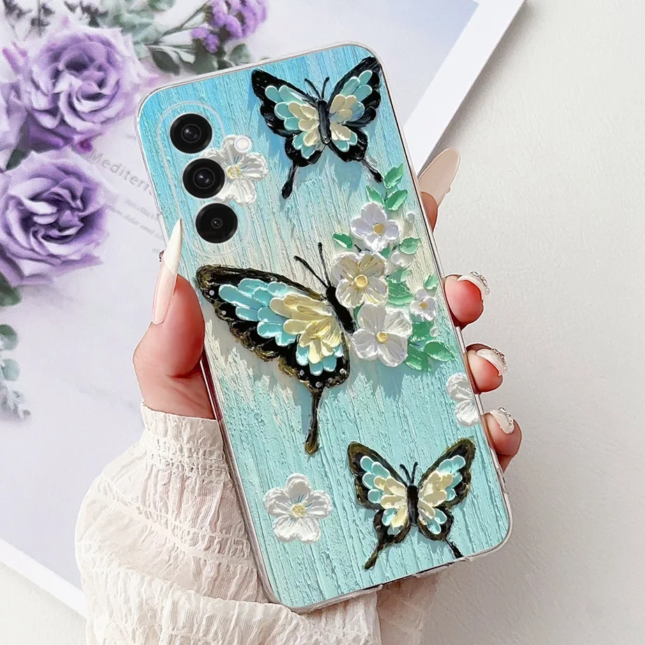 Fashionable Painted Soft Silicone Case – Stylish Protective Cover