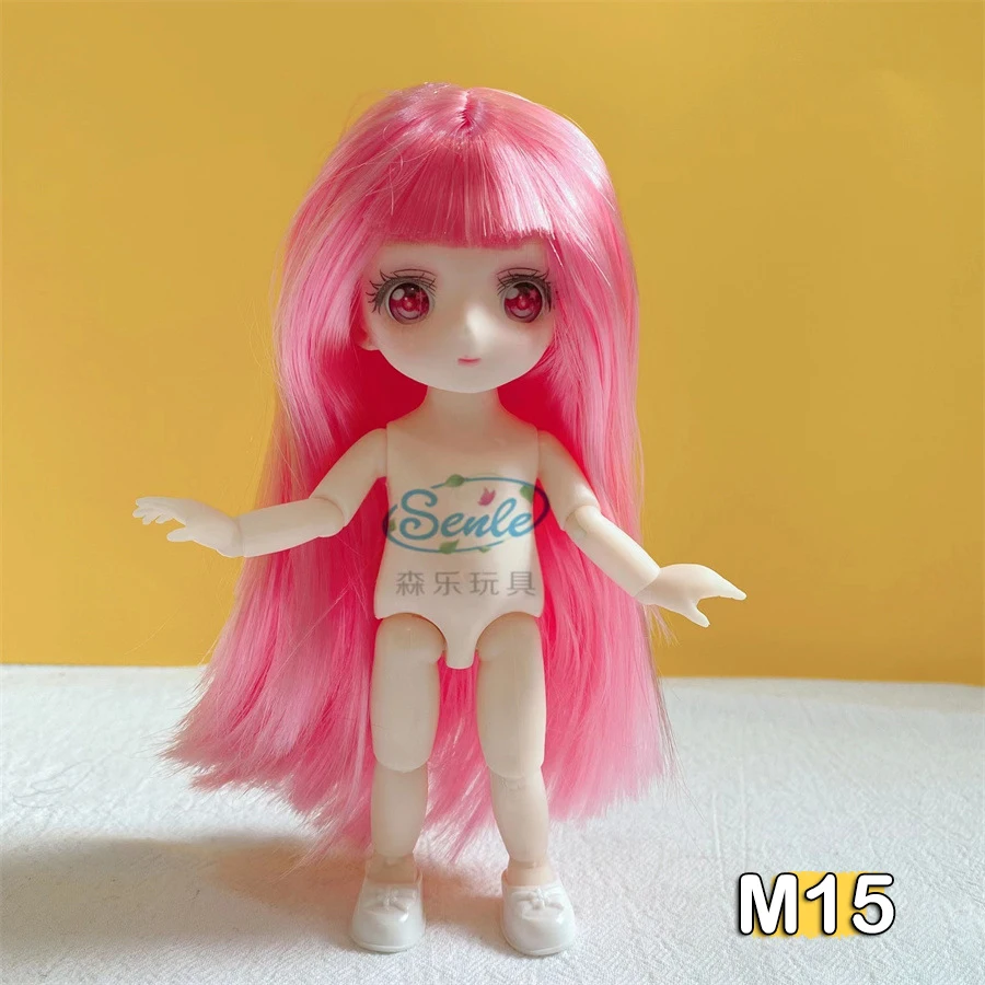 16 cm nackter Puppenkörper mit 2. Dimension, Anime-Auge, 13 bewegliche Gelenke, blaue 2D-Animationsaugen, Puppe, DIY-Spielzeug für Mädchen – Detail 25