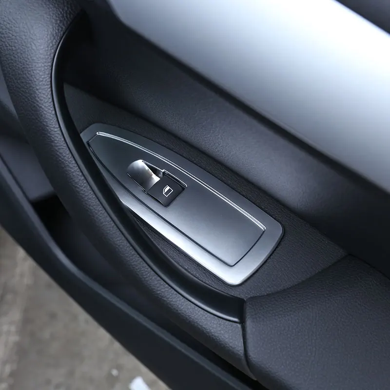 Für BMW X1 F48 X2 F47 2016-2020. Auto Styling ABS Chrom Auto Fensterheber  Schalter Rahmen Trim Abdeckung Aufkleber Innen Auto Zubehör (Farbe : Carbon  Fiber) : : Auto & Motorrad