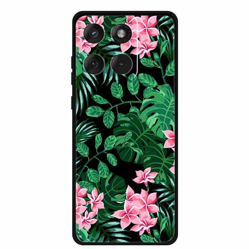 Cartoon Lovely Cat Black Silicone Soft TPU Phone Case
