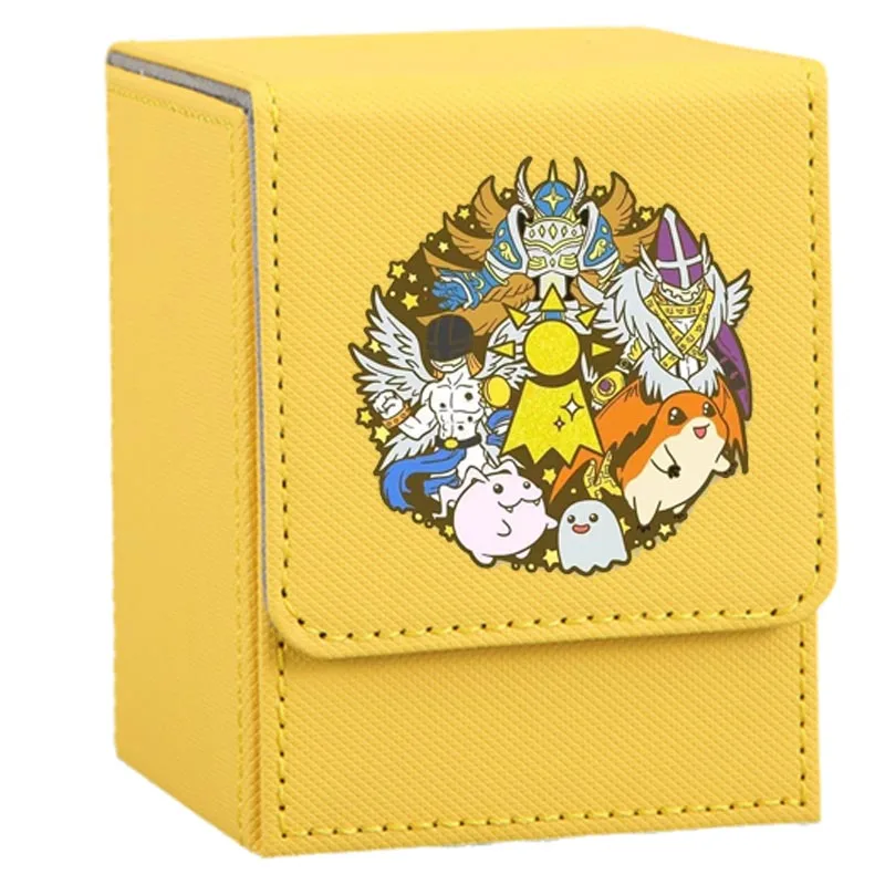 Digimon Adventure Leather Card Case - Anime Toy Figures Collection Storage Box