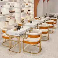 Luxury golden Dining Chairs wrought Iron Backrest Armchair Kitchen Modern Dining Room Furniture Home Bedroom Salon Makeup Chair 2