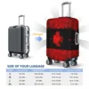 Custom Canada Flag Luggage Cover Elastic Canadian Patriotic Travel Suitcase Protective Covers Fits 18-32 Inch 6