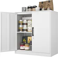 Wall Cabinet,Metal Storage Cabinet with Adjustable Shelf,Locking Wall Storage Cabinets,Steel Wall Mounted Cabinet for Hom 1