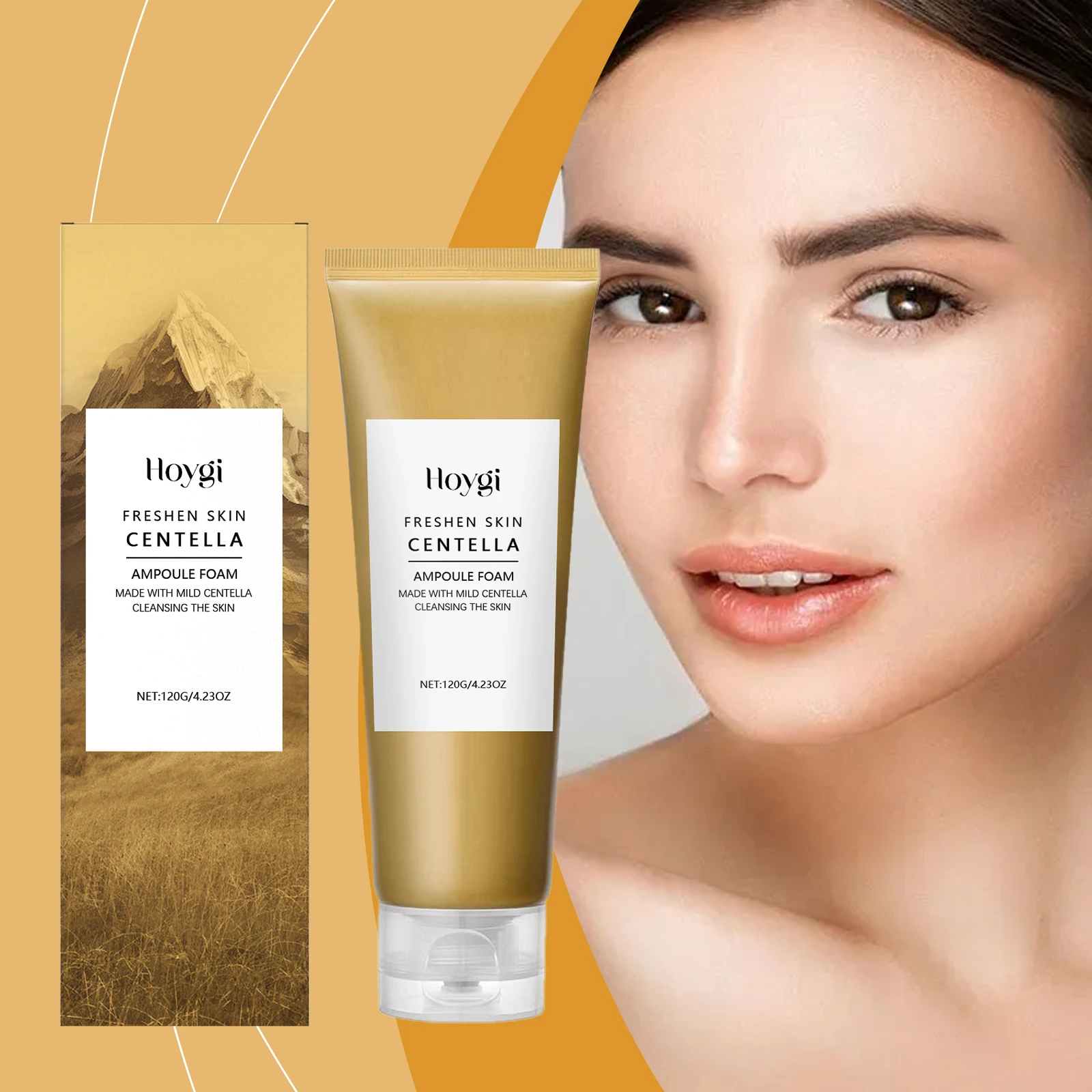 Hoygi Centella Cleanser Soothing Face Wash With Hyaluronic Acid Gentle Foam For Sensitive Skin Refines Pores Appearance Balanced_voghion.com