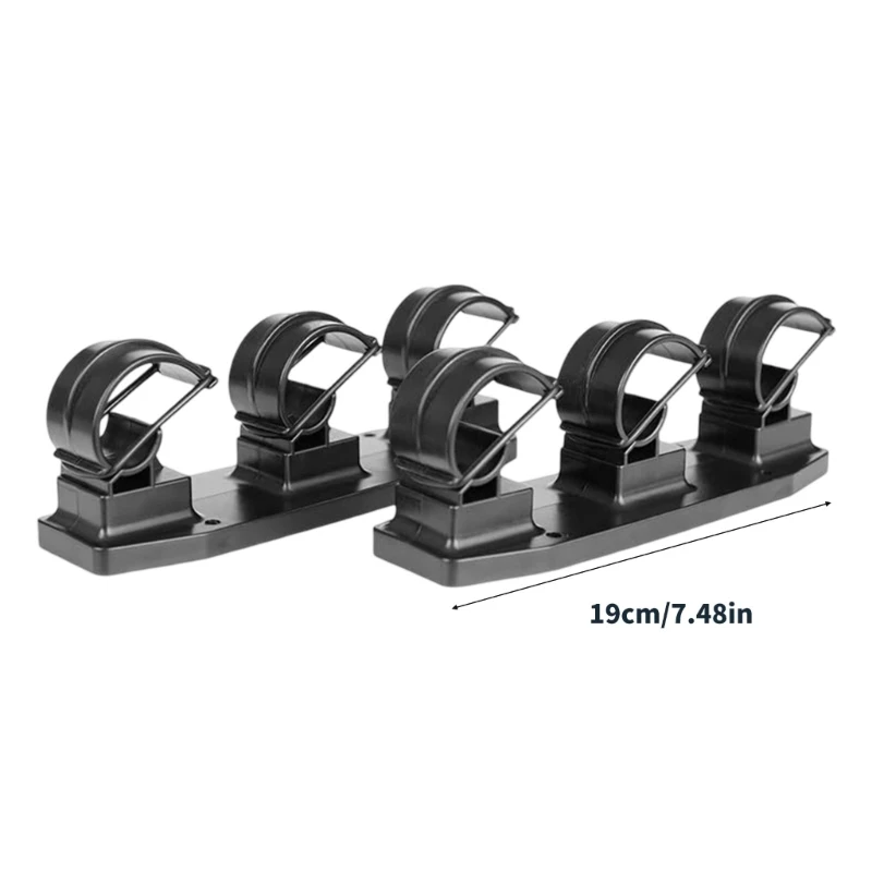 Horizontal 3 Rod Fishing Rod Holder Wall Mounted Fishing Poles Rack for Garage, Wall Mount Stand Easily Install