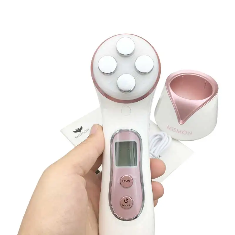 Skin Tightening Machine Facial Massager LED Therapy Toning Device for Rejuvenation Anti-aging Ultrasonic Radio Frequency EMS