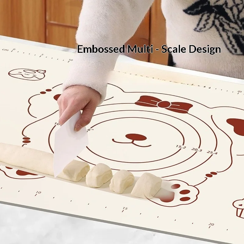 Cute Bear Non-Stick Silicone Baking Mat - Food Grade, Anti-Slip Pastry Sheet