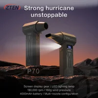 ZTEN Mini Turbo Jet Fan Handheld 4nd Generation Violent Blower Brushless Motor 130,000 RPM Wind Speed 52m/s industrial Duct Fan