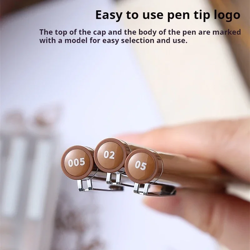 Drawing Pen Brown Pigment Liner Waterproof For Sketch Watercolor