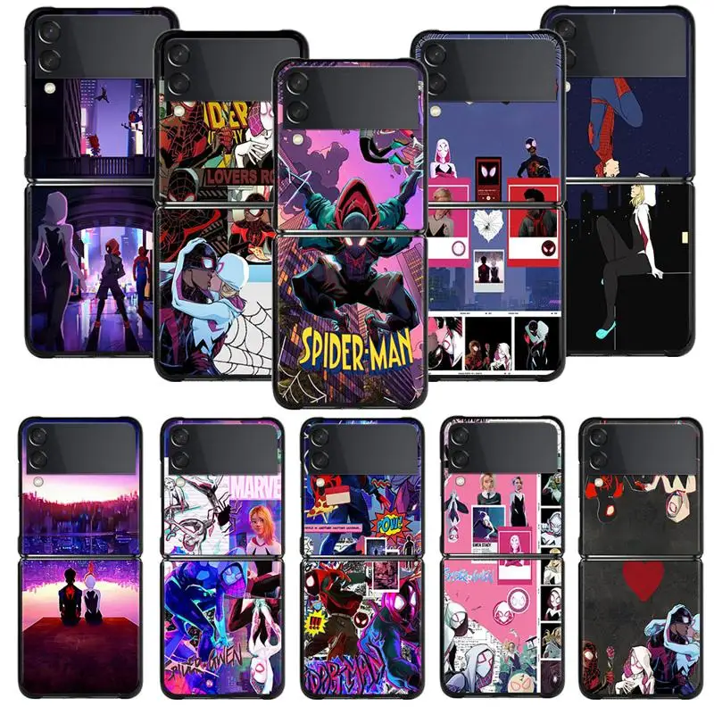 Custodia Per Telefono Per Samsung Galaxy Z Flip 5 Z Flip 4 Z Flip3 5G Shell Per Galaxy Z Flip Hard Cover Marvel Spider Man Siemens Miles