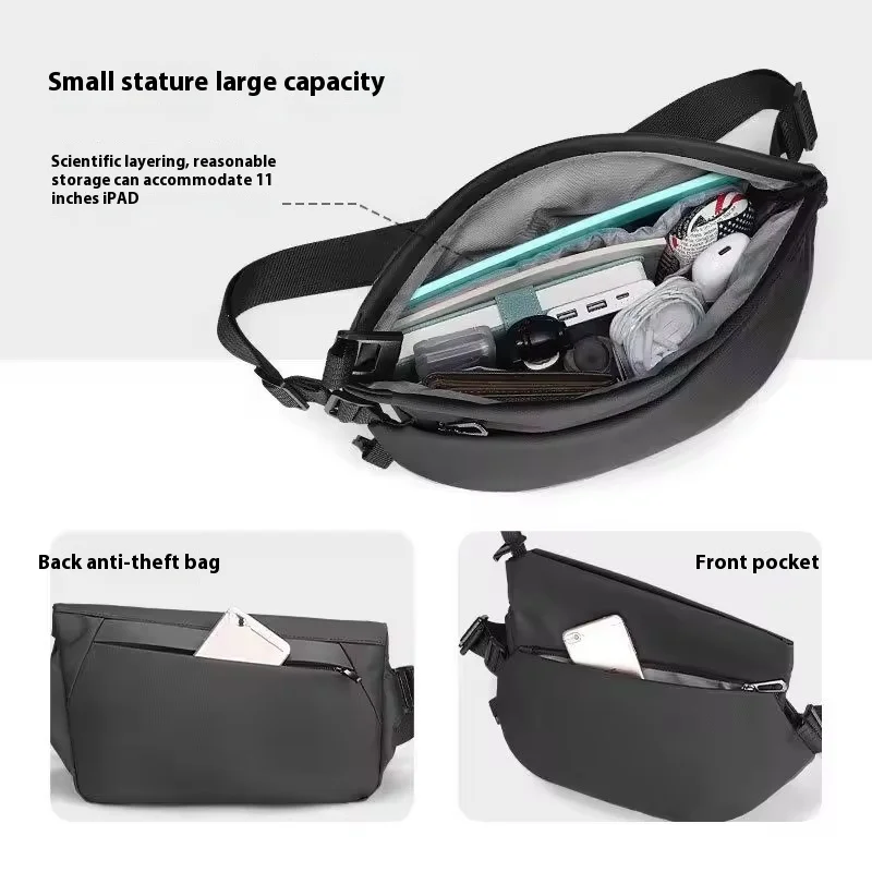 Waterproof Multifunctional Chest Bag for Men