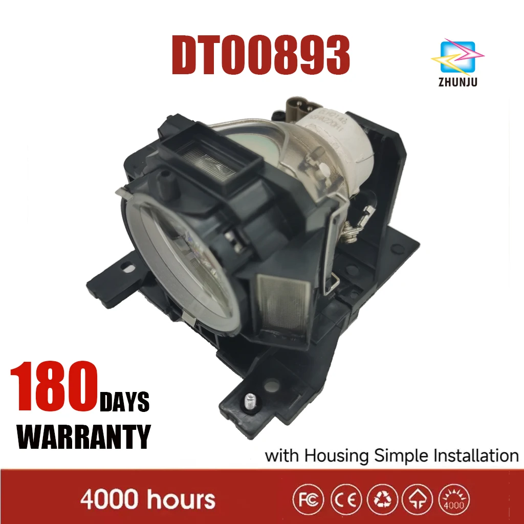 

Replacement Projector Lamp DT00893 for Hitachi CP-A200 CP-A52 ED-A10 ED-A101 ED-A111 ED-A6 ED-A7 HCP-A6 HCP-A7 With Housing