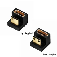 360 Degree Angled U-shaped L Converter Mini HDMI Male to HDMI-compatible 2.1V Female Extension 4K 5K UHD 8K60Hz Adapter - Image 2