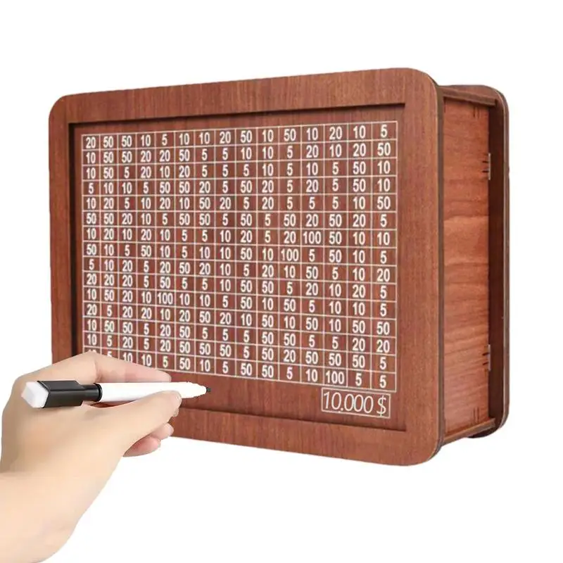 

Деревянная копилка, многоразовая Копилка ручной работы, копилка с экономичной целью, копилка из натурального дерева