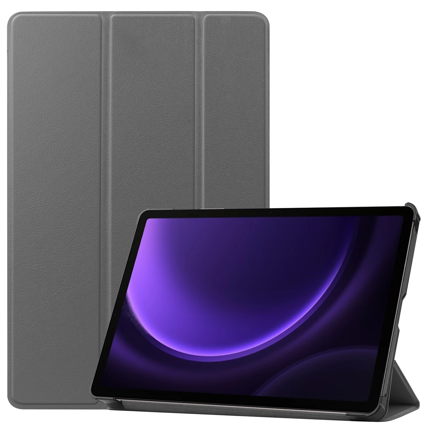 Custodia In Pelle Per Samsung Galaxy Tab S9 Fe 10.9 Pollici Sm-X510/X516B Tablet Tri-Fold Caster Hard Shell Cover