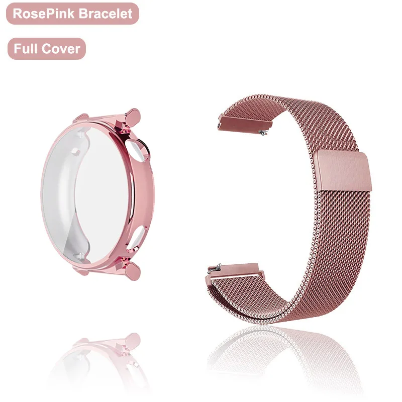 Premium Metal Strap with Case & Screen Protector – Magnetic Loop Watchband Bracelet Accessories