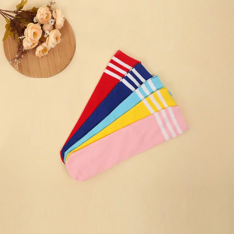 Kids Stripe Sports Fashion School Knee High Long Stockings for Baby Girls Soft Cotton Socks Tights Children Boys Pantyhose