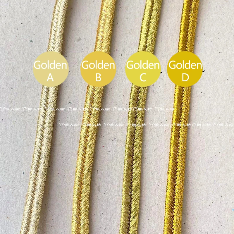 5mm/3mm Gold Silver Clothing Ribbon Snake Belly Strap