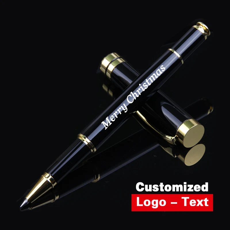 Luxury Metal Ballpoint Pen Gold Clip Roller Pen Office Stationary 0.5mm Business Advertisement Writing Customized Name Logo Gift