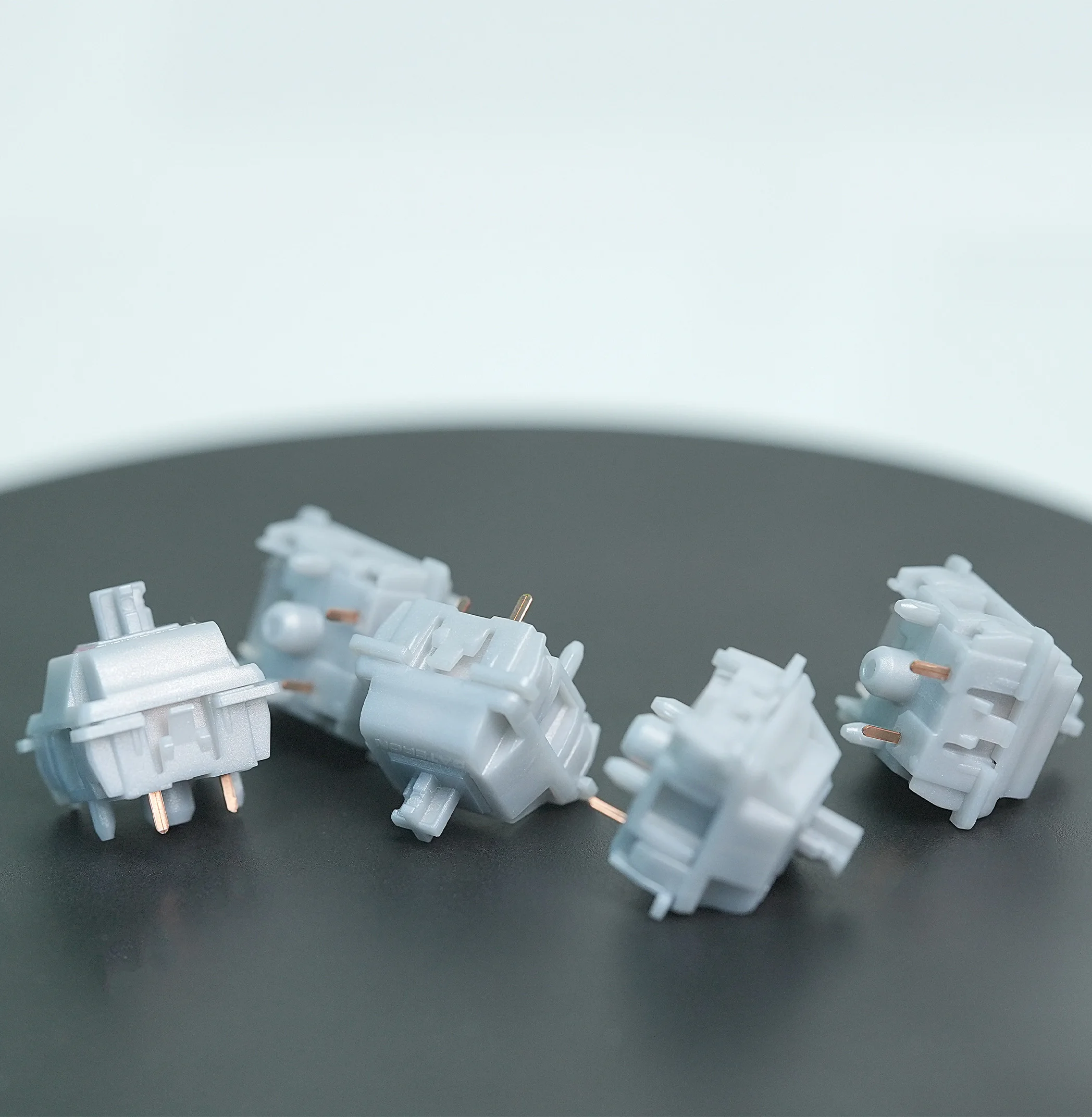 Gateron Smoothie Silver Switch Linear Milkshake Switch mx Stem para Gaming Teclado Mecânico Pré-lubed Full Pom Smd 45g